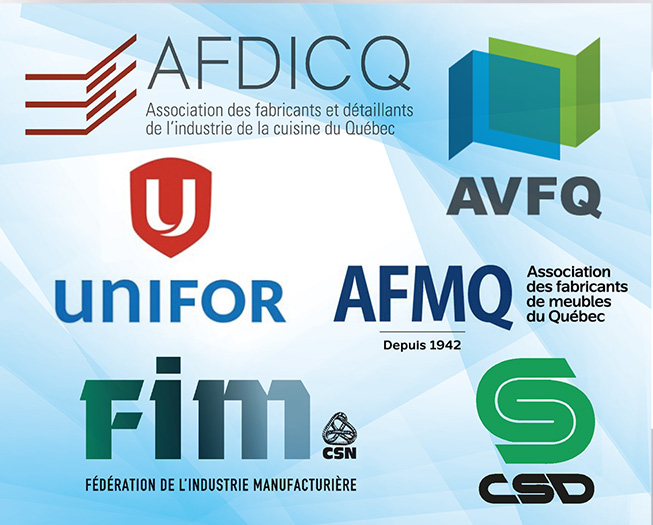 CPMT, Emploi-Québec, Services Québec, AFMQ, AFDICQ, AFVQ, Unifor, CSD, CSN.